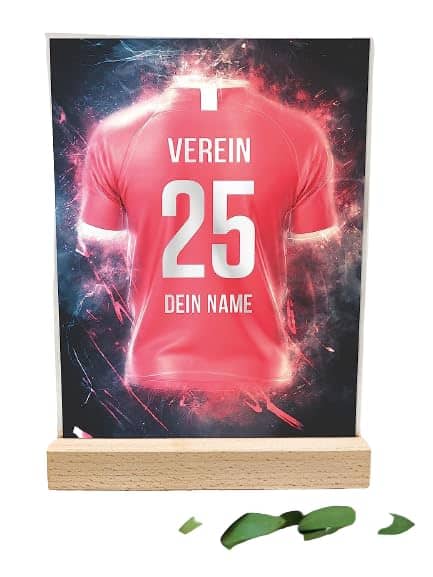 Bayern-Fans aufgepasst: Individuell gestaltete Acryltafel – das perfekte Geschenk für junge Fußballbegeisterte!