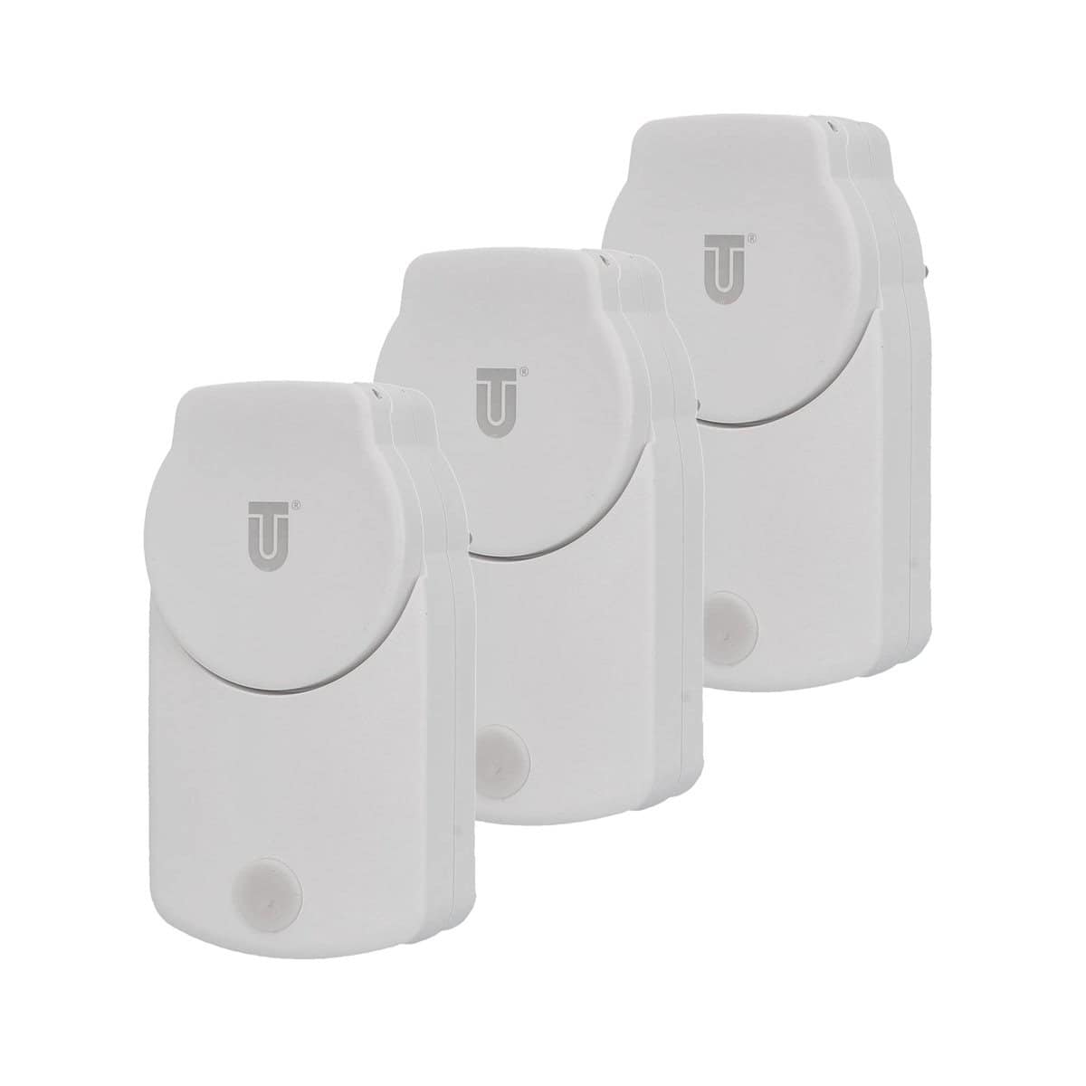 UNITEC WIFI Zwischenstecker Outdoor, WLAN Smart Steckdose, mit Timer und Zeitschaltuhr, Sprachsteuerung und APP, Für Outdoor Einsatz, IP45, 3 Stück