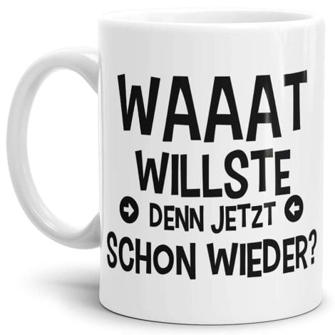 Witzige Waaat willste Weiß-Tasse: Beste Qualität, perfekte Idee als Geschenk für Kollegen, Arbeit. 25 Jahre Erfahrung.