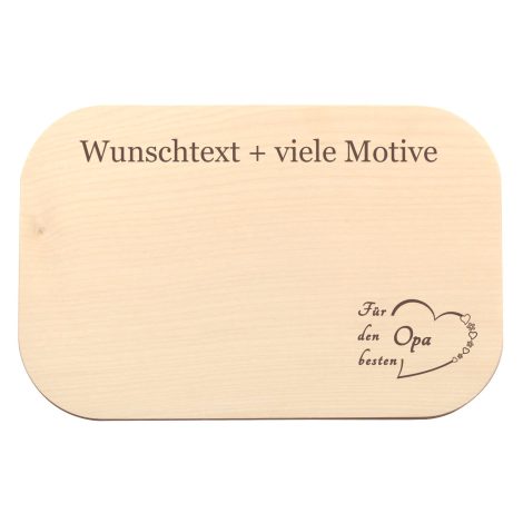 personalisiertes Holzbrettchen mit Gravur für Opa – individuelles Geschenk für Großväter von Geschenkissimo