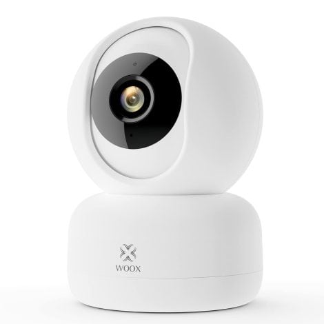 Woox Innenkamera mit WLAN, Überwachung, App, Zwei-Wege-Audio, Bewegungserkennung, Nachtsicht, 1080P Indoor-Kamera kompatibel mit Alexa, für Haustiere und Babys.