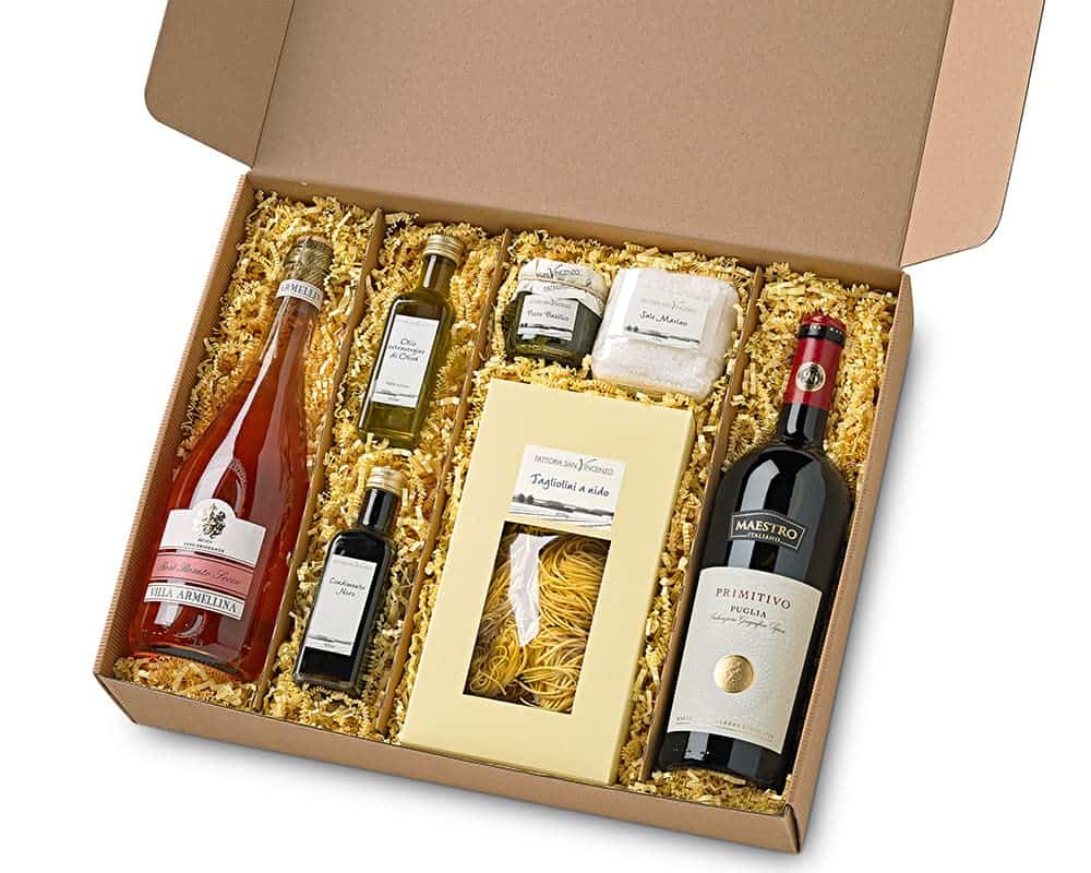 Präsentkorb Grande Festa Italien Feinkost Geschenk für Männer und Frauen zu Weihnachten I Geschenkkorb Geschenkbox mit Wein, Olivenöl und Spezialitäten aus der italienischen Gourmet-Küche