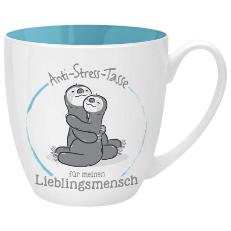 Gruss und Co, Knochenporzellan, 46268 Anti-Stress Tasse “Lieblingsmensch”, 45 cl, Geschenk, Teetasse. 
Entspannende Tasse, ideal als Geschenk für einen besonderen Menschen. Hochwertiges Knochenporzellan, 45 cl.