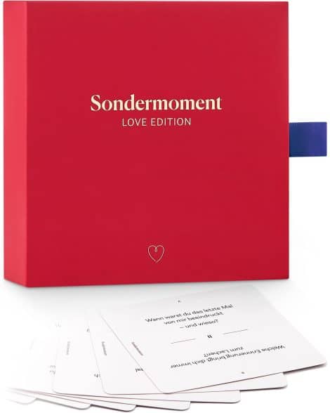 Sondermoment Love Edition – Spiel für Paare, um Vertrauen und Liebe zu stärken | Ideales Weihnachts-, Valentinstags- und Jahrestagsgeschenk | Tiefgründige Fragen und Herausforderungen.