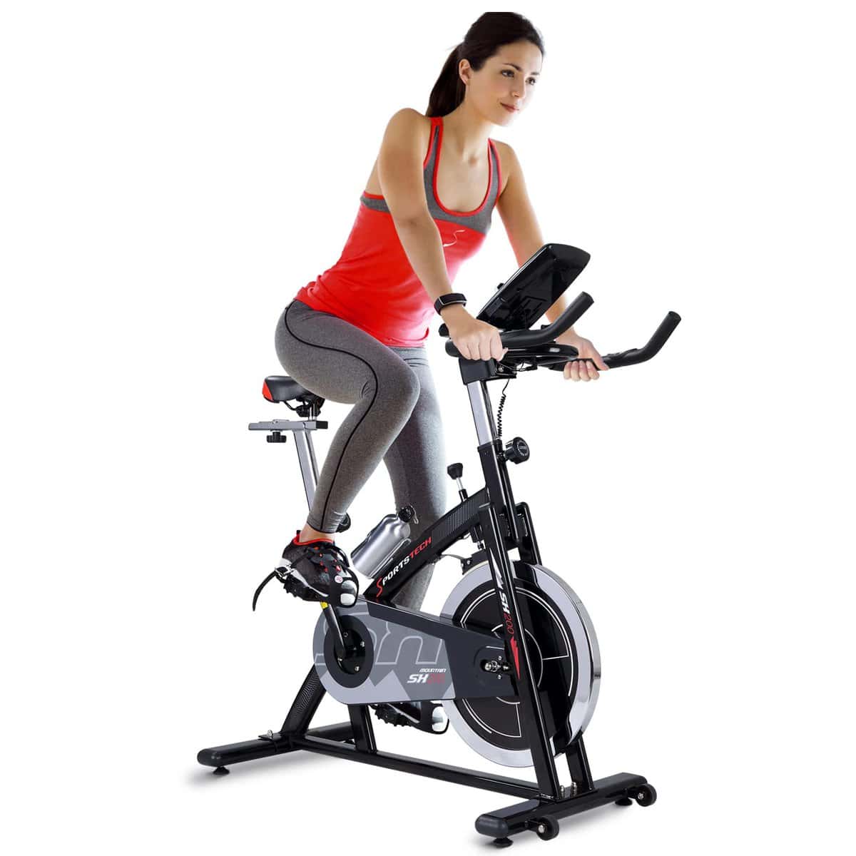 Sportstech Ergometer Heimtrainer mit 22KG Schwungrad & Multiplayer APP | Hometrainer Fahrrad für Zuhause | Trainingsgeräte für das Ausdauertraining | Fitness Exercise Bike SX200