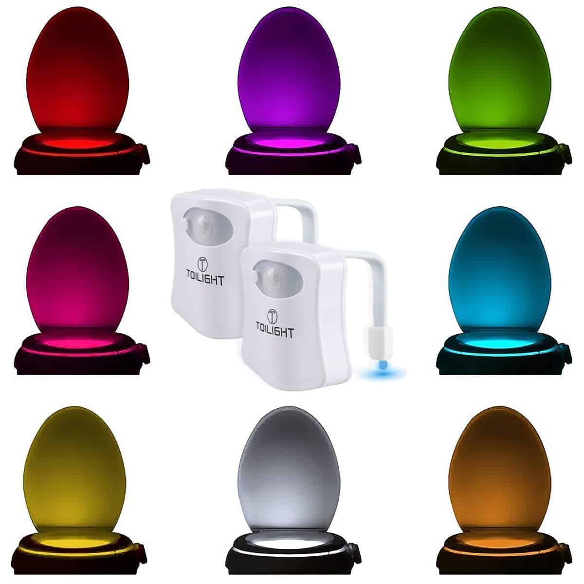 2 Stück Das Original WC Licht. LED Coole Gadgets für Männer Geschenke für Mama Papa Herren Lustige Geschenkideen Weihnachten Frauen Ehemann Geburtstag Scherzartikel Männergeschenke Geschenk Mann