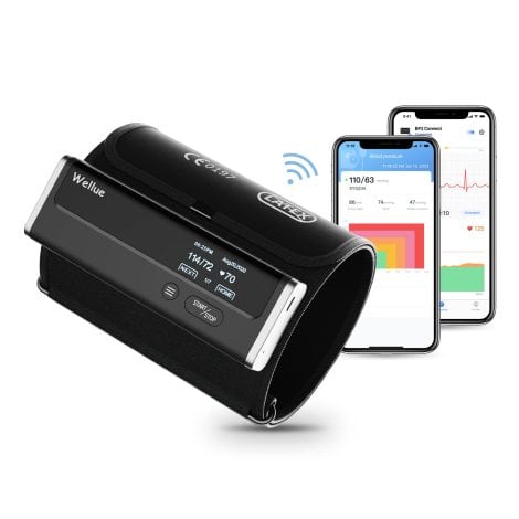 Wellue BP2 Connect – Komplettes Blutdruckmessgerät für zu Hause mit EKG, WLAN- und Bluetooth-Synchronisierung.