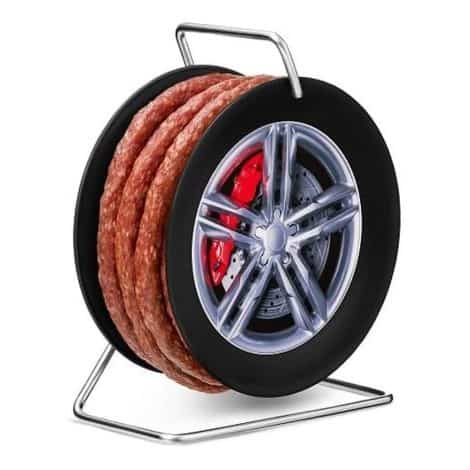 WURSTBARON® Krakauer-style Snack Sausage Mini-Cable-Drum on Wheel – 240g, 3.5m