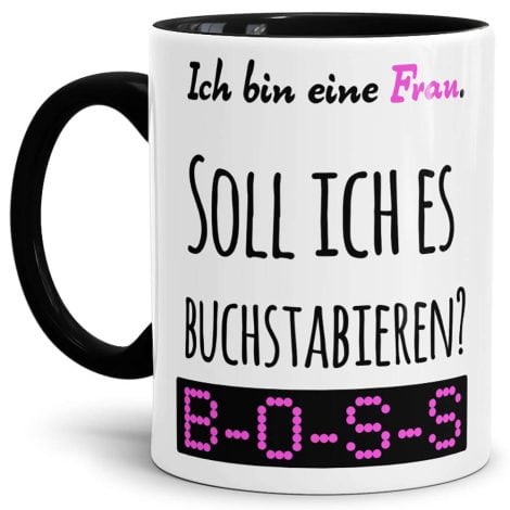 “Tassi-Spaßbecher mit individuellem Spruch in Schwarz – Perfekte Geschenkidee für Paare/Partner mit langlebiger Qualität.”