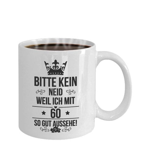 60. Geburtstag Tasse – Jahrgang 1963 – Keramik – 375 ml – Perfektes Geschenk für Männer und Frauen.