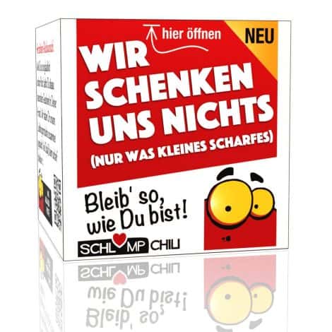 Schlump-Chili: Ein lustiges und originelles Geschenk, etwas mehr als nichts. Coole Nix-Überraschung für Frauen und Männer.