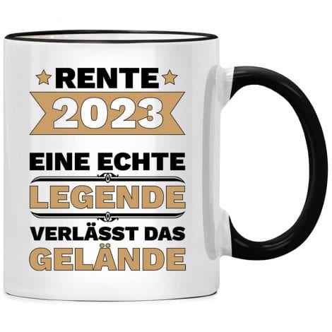 2023 Rentenausstieg Tasse, humorvolles Geschenk für den Ruhestand, Renteinstieg Anfänger, lustige Geschenke für Rentner, Pensionszeit