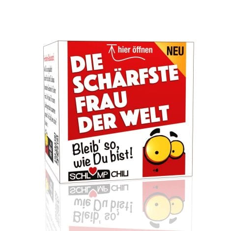 Schlump-Chili?Die schärfste Frau der Welt: Lustiges Geschenkset für Frauen. Originelle Idee für Geburtstag, Weihnachten, Ostern, Muttertag.