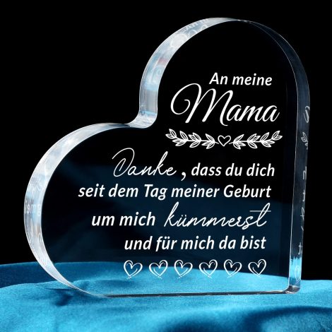 Einzigartige Acrylgeschenke für Mama zu Weihnachten und zum Geburtstag von Tochter/Sohn, Muttertagsgeschenk.