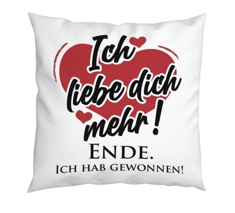 Liebliches Kuschelkissen: Das perfekte Geschenk für dich und deinen Schatz! 40x40cm. Valentinstagsgeschenk.