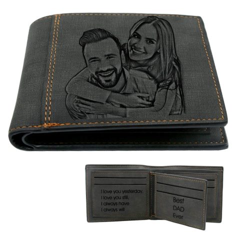 Personalisiertes Foto-Geldbörsen-Geschenk für Männer, XJone Herren-Portemonnaie – ideal für Weihnachten.