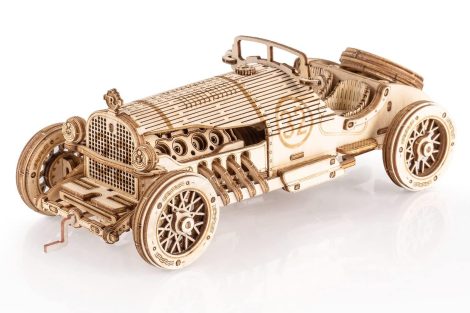 Holzbausatz: 3D Puzzle Rennauto – Kreative Bastelidee für Kinder und Erwachsene – Perfektes Geschenk.