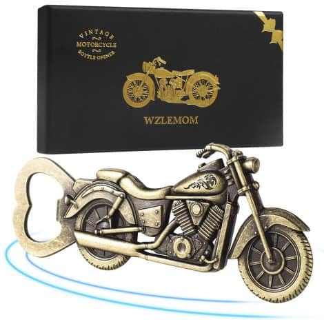 Geschenke für Männer – Retro Motorrad Flaschenöffner, Bieröffner, besondere Biergeschenke für Barpartys, Vatertag, Geburtstag.