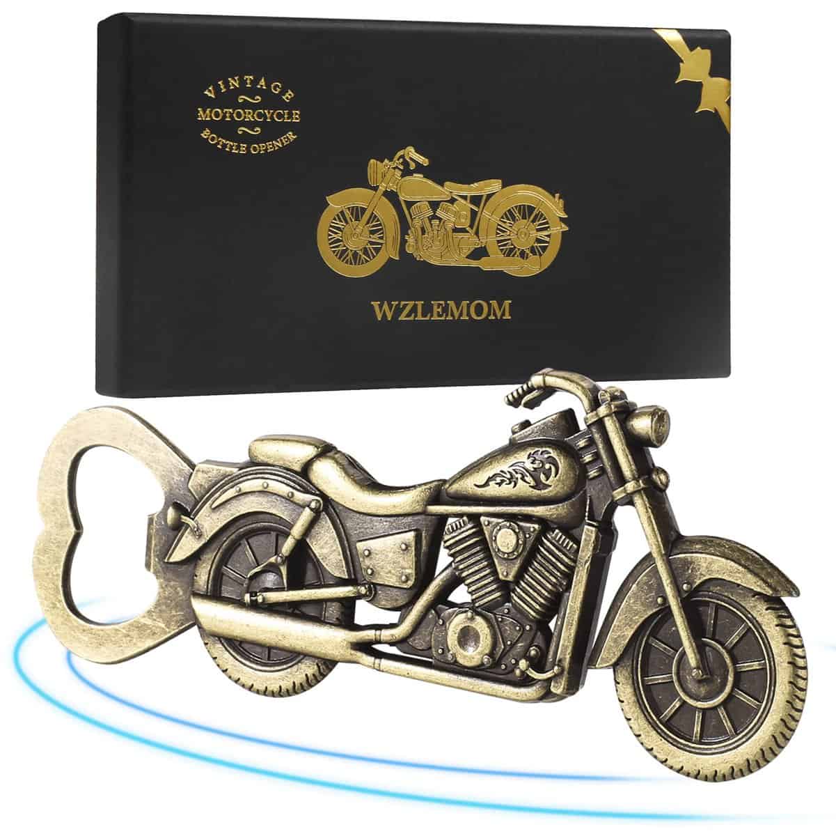 WZLEMOM Geschenke für Männer - Vintage Motorrad Flaschenöffner, Bier Flaschenöffner, Einzigartiges Biergeschenk für Männer für Bar Party, Vatertagsgeschenk Geburtstag für Papa Ehemann Opa Freund