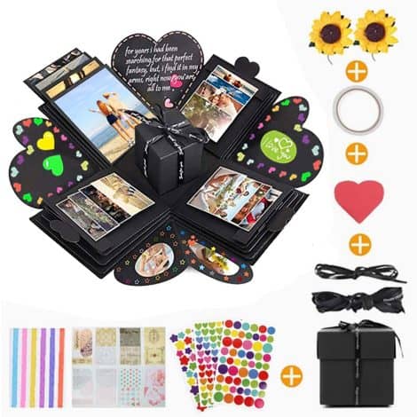 KIPIDA Kreative Überraschungsbox für Mütter, faltbares Scrapbooking Fotoalbum zum Selbermachen, Ideales Geschenk für Frauen, Freunde, Mama.