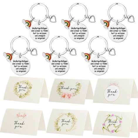 FORMIZON Abschieds-Geschenk für Kollegin: Anhänger, glücklicher Segen der Freundschaft, als Geburtstags- und Weihnachtsgeschenk (Regenbogen).