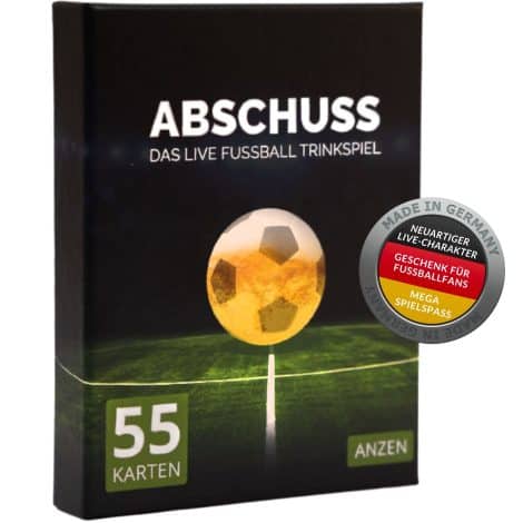 ANZEN ABSCHUSS – Das Fußball-Trinkspiel für Bundesliga, Champions League, EM-WM Fans. Perfektes Männergeschenk!