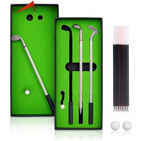 OSDUE Golf Pen Set: Golf-Kugelschreiber, witziges Fidget-Spielzeug – ideales Geschenk für Erwachsene, Mitarbeiter, Männer, den Chef.