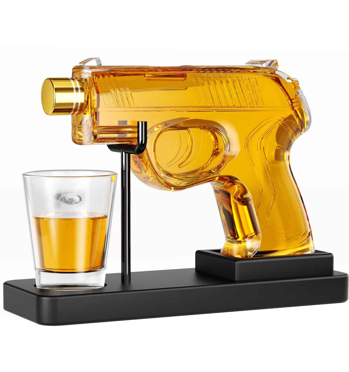 Kollea Mini Whiskey Dekanter Set mit Gläsern für Männer, Einzigartige Jahrestag Geburtstagsgeschenke Ideen für Männer Papa, Cooles Militär Geschenk, Cooler Schnapsspender für Bar Trinken Party