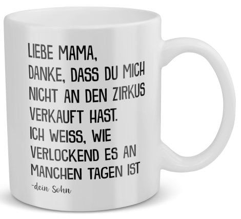 22Gefühle Mutter-Sohn-Tasse – perfektes Geschenk zum Muttertag oder zum Geburtstag für Mama.