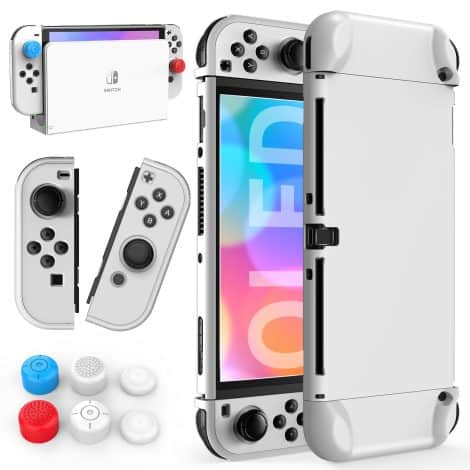 HSTOP Schalter OLED Hülle für Nintendo Switch OLED: Schützende Hülle mit Zubehör für die Switch. (15 words)