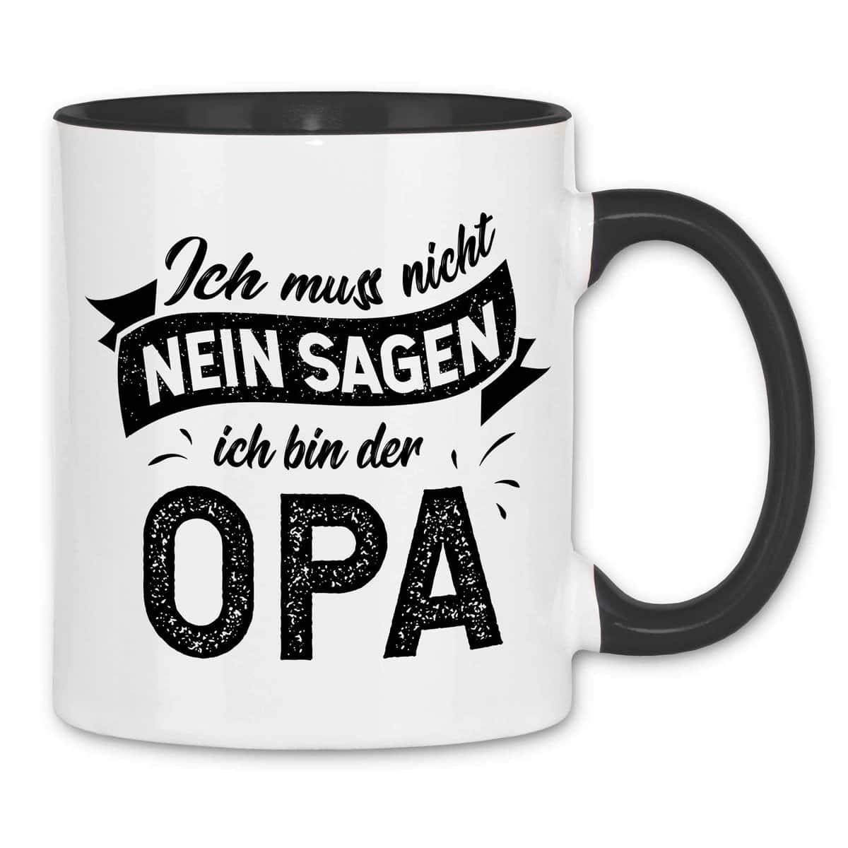 wowshirt Tasse Opa Collection 32 Designs Großvater Geburtstag Geschenk Opi, Farbe:5 White Black