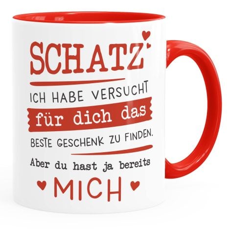 MoonWorks® Kaffeebecher mit romantischer Botschaft, perfekt als Geschenkidee zu Weihnachten, Geburtstag oder Valentinstag.