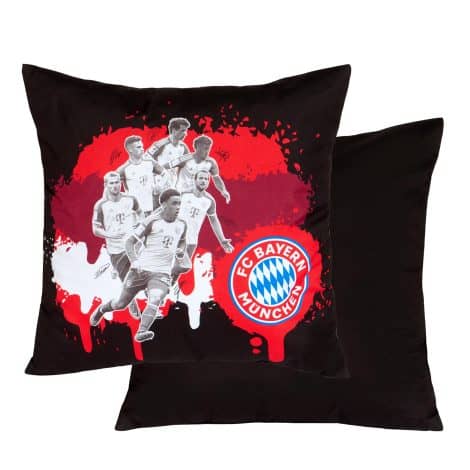 FC Bayern München Doppel-Seitiges Kissen 40×40 für Fußballfans, dekorativ und bequem, perfekt für Bettwäsche.