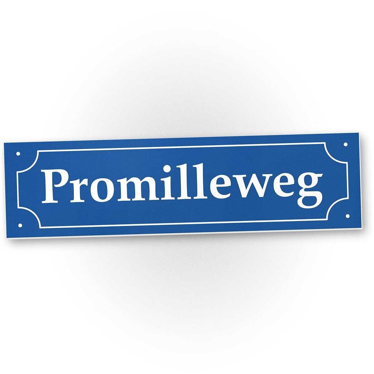 DankeDir! Promilleweg - Schild 40 x 10 cm Lustige Geschenkidee Geburtstagsgeschenk bester Freund Kumpel Kleines Geschenk Männer - Deko Wanddeko Party Zubehör Trinkspiele