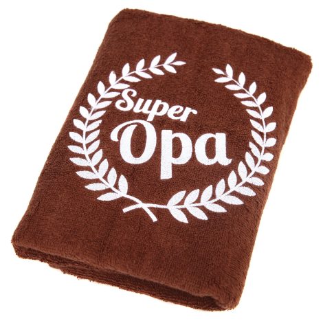 Abc Casa Super Opa Handtuch – Ein praktisches Geschenk für den besten Opa zum Geburtstag, Jahrestag und mehr.