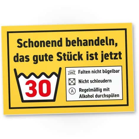 DankeDir! Dieses tolle Schild(e) in der Größe 30 x 20 cm ist das perfekte Geburtstagsgeschenk für Männer und Frauen, die dreißig werden. Es eignet sich super als Party- und Geburtstagsdeko sowie als Geschenkidee.