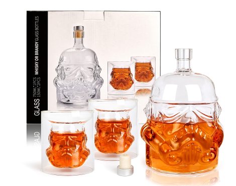 Whisky Set mit Karaffe, 2 Gläsern und Dekanter, ideal als Geschenk für Männer, für Bourbon, Single Malt, Jameson, Irisch, Wein, Scotch und Brandy.