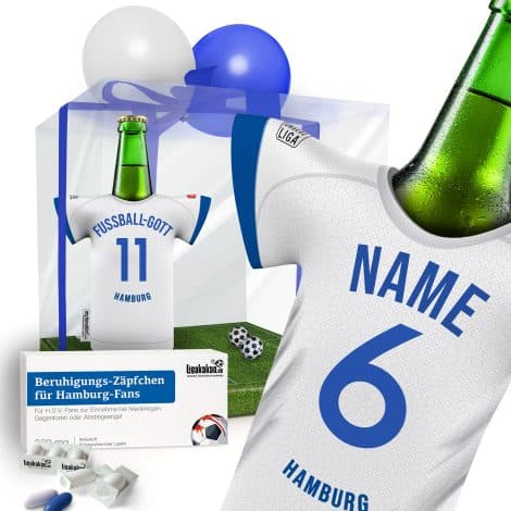 Entspannungs-Globuli® für Anhänger des HSV: Lakritz-Globuli gegen Niederlagen, Gegentore & Abstiegssorgen. Mehr verrückte Geschenke für Fans.