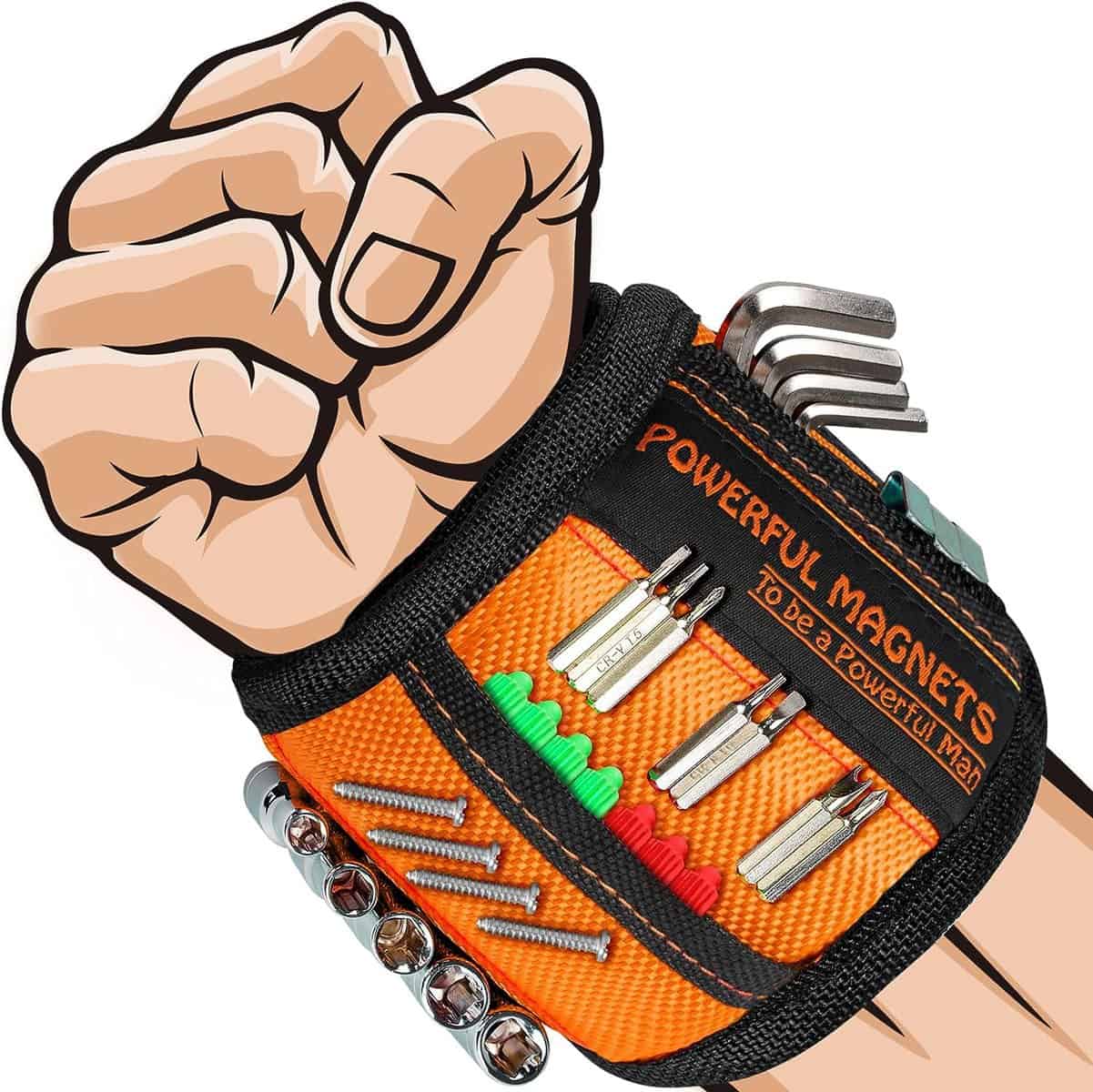 Herren Männer Geschenke Handwerker Magnetarmband - Wichtelgeschenk Männer Papa Geschenke Weihnachten, Werkzeug Heimwerker Gadgets für Männer Vatertagsgeschenk, Kleine Geschenke Männer Geburtstag