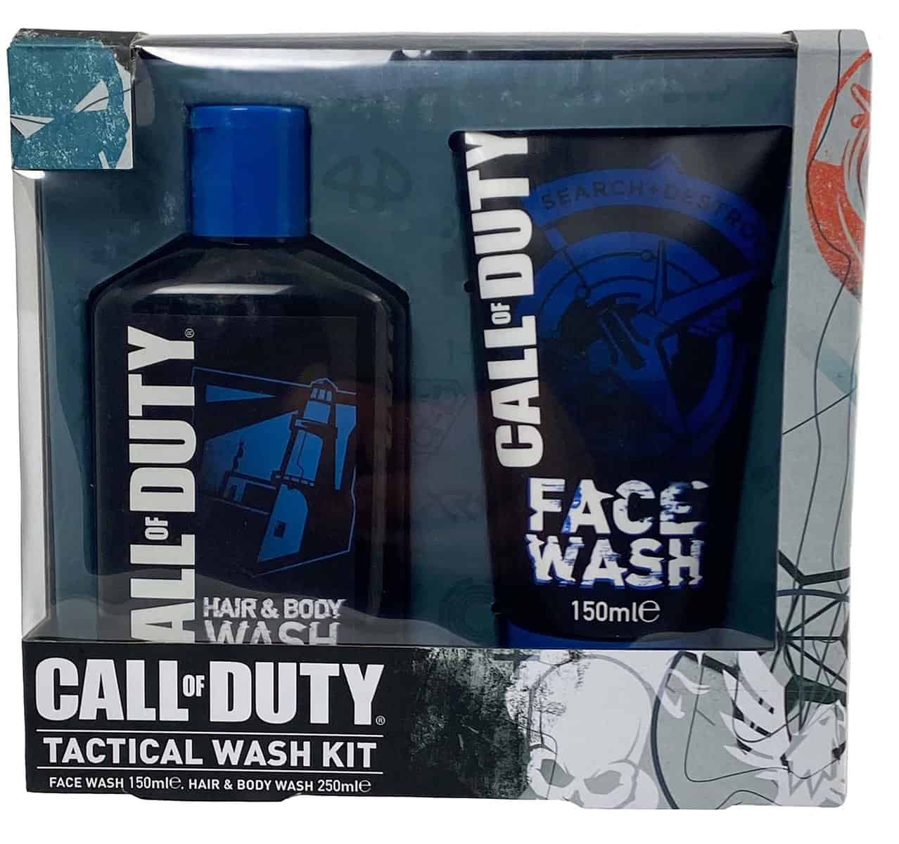 Call of Duty Tactical Wash Geschenk Set Hair & Body Wash 250ml & Face Wash 150ml