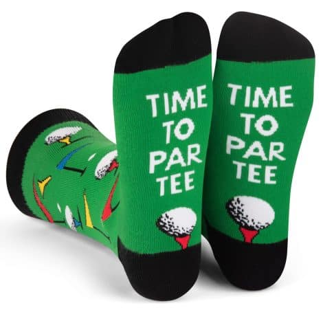 Lustige Golfsocken von Lavley für Golfer jeden Alters – das perfekte Golf-Geschenk.