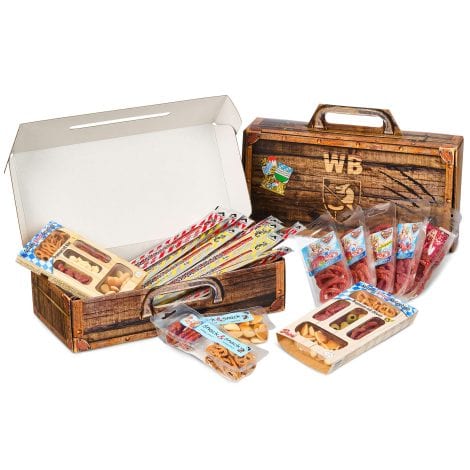 WURSTBARON® – Salami und Wurst Snacks Set mit 24 Spezialitäten – Brezen, Herzen, Sterne, Pikantes uvm. – 790 g.