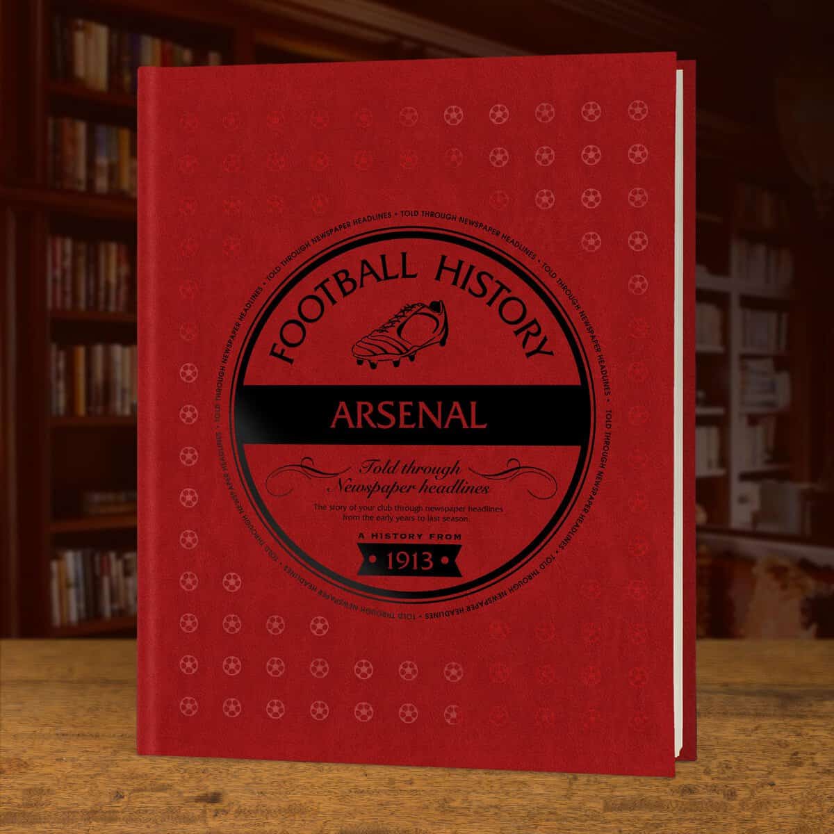 Signature gifts Englisches und schschottisches Fußballgeschichtsbuch  Last Minute Fußball-Fan-Geschenk  UK Fußballgeschichte erzählt durch Archivzeitungsabdeckung