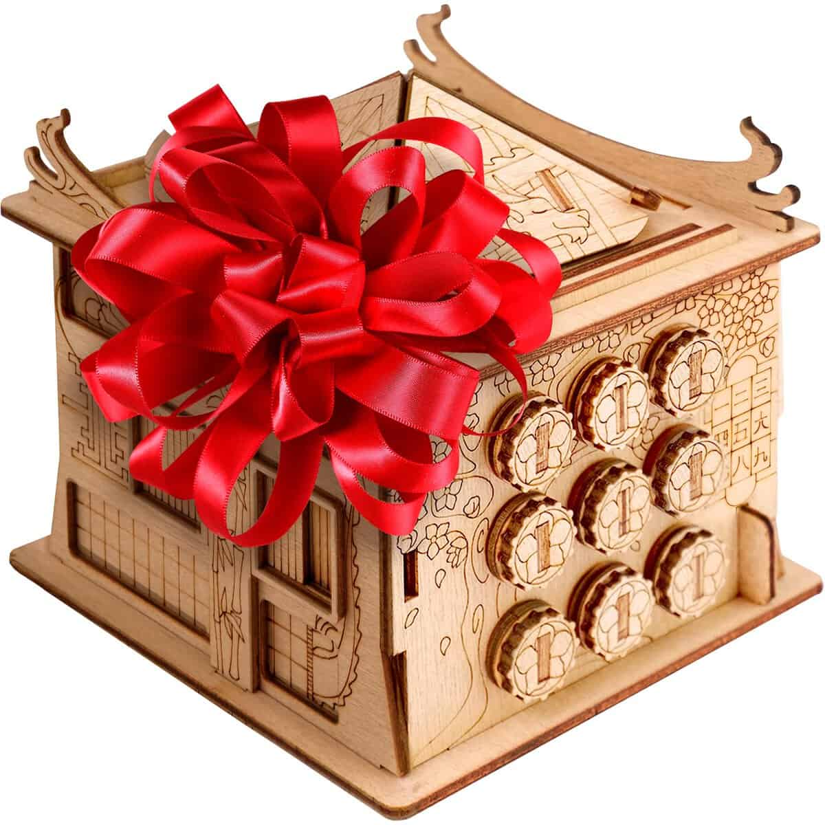 ESC WELT House of Dragon - Escape Room Spiel - Geschenke für Männer und Frauen - 3D Puzzle Box Spiele aus Holz für Erwachsene und Kinder - Holzpuzzle Erwachsene - Knobelspiel für Familie